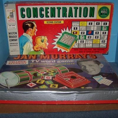 LOT 160 GREAT VINTAGE GAMES--JAN MURRAY & CONCENTRATION