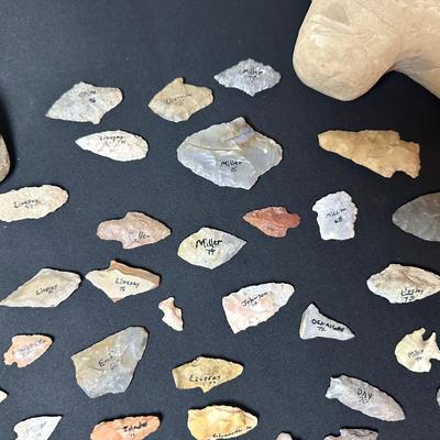Native American Archaeological Arrowheads & Tools