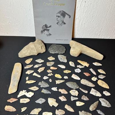 Native American Archaeological Arrowheads & Tools