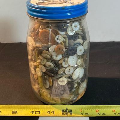 Vintage Button Jar
