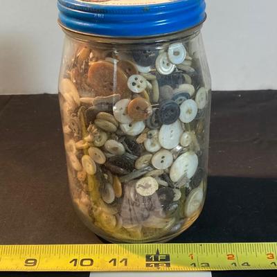 Vintage Button Jar