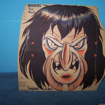 LOT 166 AMAZING WHEATIES CEREAL MASKS