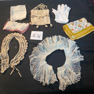 Vintage Crochet Lace Collars and More
