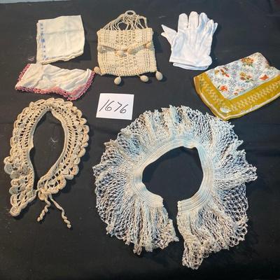 Vintage Crochet Lace Collars and More