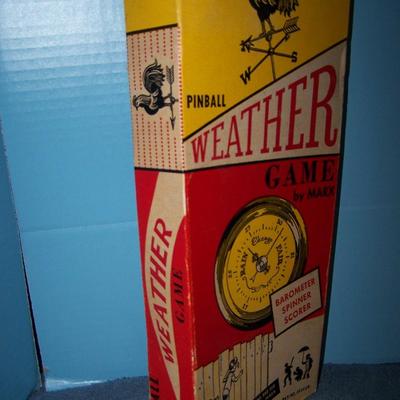 LOT 171 VINTAGE MARX WEATHER GAME BAGATELLE PINBALL