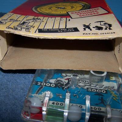 LOT 171 VINTAGE MARX WEATHER GAME BAGATELLE PINBALL