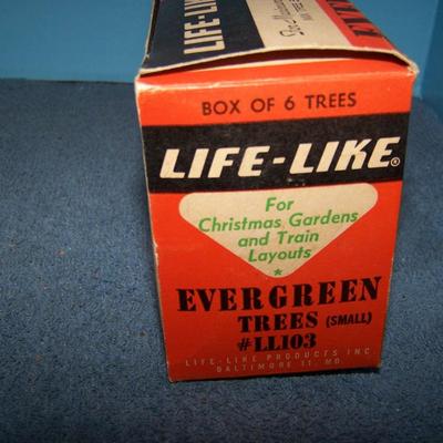 LOT 181 COLLECTABLE LIFE LIKE TREES in boxes