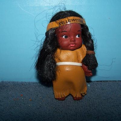 LOT 182 BEAUTIFUL NATIVE AMERICAN DOLLS-- SKOOKUM PINCUSHION