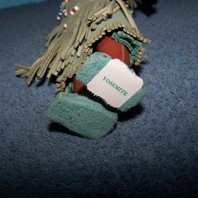 LOT 182 BEAUTIFUL NATIVE AMERICAN DOLLS-- SKOOKUM PINCUSHION