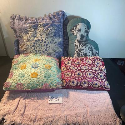 Vintage Pillows and Blanket