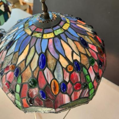 Green Dragonfly Stained Glass Table Lamp