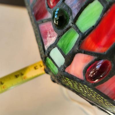 Green Dragonfly Stained Glass Table Lamp