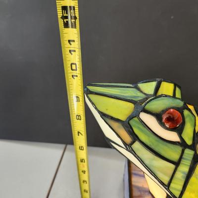 Stained Glass Frog Accent Light Lamp