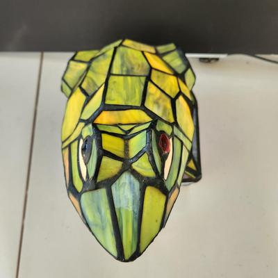 Stained Glass Frog Accent Light Lamp