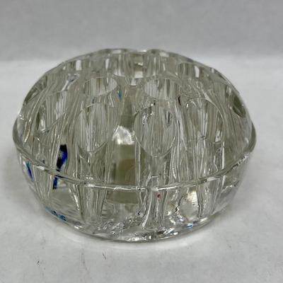 Vintage Clear Glass Floral Display Frog