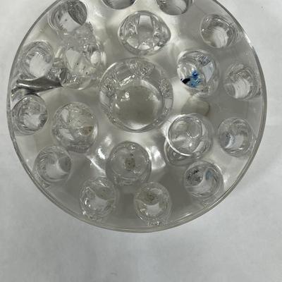 Vintage Clear Glass Floral Display Frog