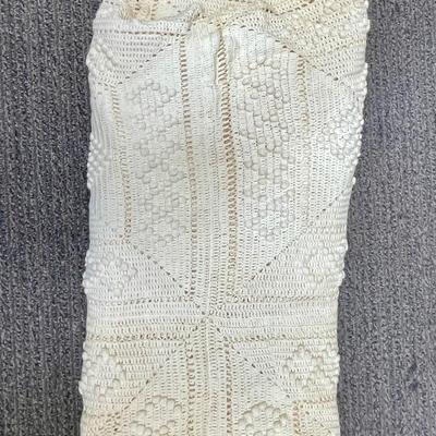 Antique Crocheted or Knitted Tablecloth or