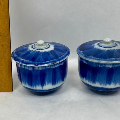 Japanese Ceramic Table Ware 2 dishes with lids