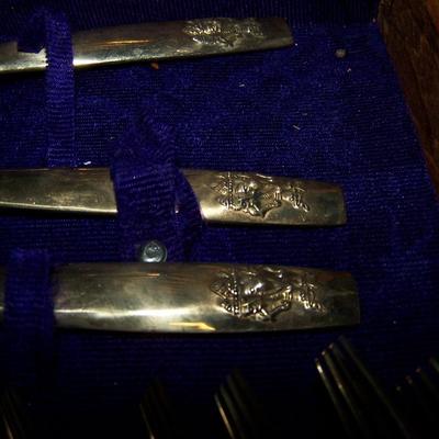 LOT 191 FAB MCM SIAM/THAILAND BRONZE FLATWARE