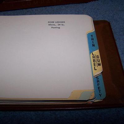 LOT 192 AMAZING VINTAGE CARPENTER'S PAPER CO CATALOGS in CASE