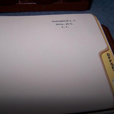 LOT 192 AMAZING VINTAGE CARPENTER'S PAPER CO CATALOGS in CASE