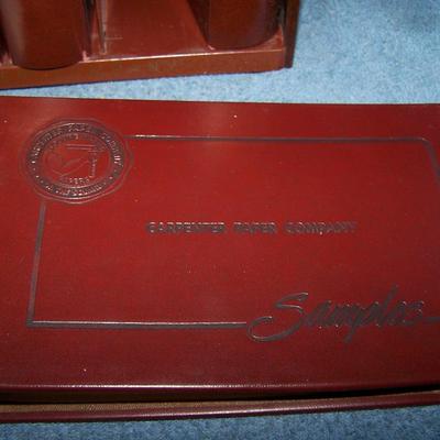 LOT 192 AMAZING VINTAGE CARPENTER'S PAPER CO CATALOGS in CASE