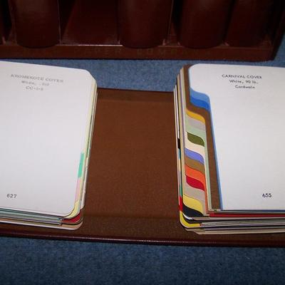 LOT 192 AMAZING VINTAGE CARPENTER'S PAPER CO CATALOGS in CASE