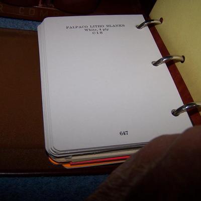 LOT 192 AMAZING VINTAGE CARPENTER'S PAPER CO CATALOGS in CASE