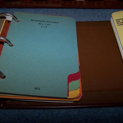 LOT 192 AMAZING VINTAGE CARPENTER'S PAPER CO CATALOGS in CASE