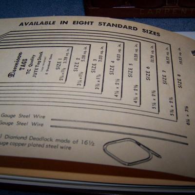 LOT 192 AMAZING VINTAGE CARPENTER'S PAPER CO CATALOGS in CASE