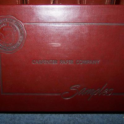 LOT 192 AMAZING VINTAGE CARPENTER'S PAPER CO CATALOGS in CASE
