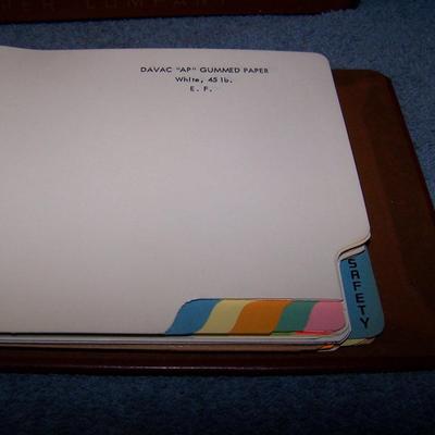 LOT 192 AMAZING VINTAGE CARPENTER'S PAPER CO CATALOGS in CASE