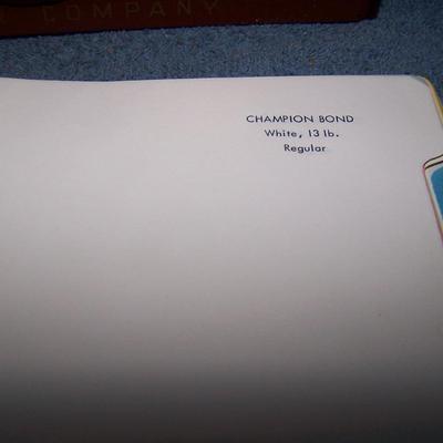 LOT 192 AMAZING VINTAGE CARPENTER'S PAPER CO CATALOGS in CASE