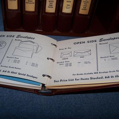 LOT 192 AMAZING VINTAGE CARPENTER'S PAPER CO CATALOGS in CASE