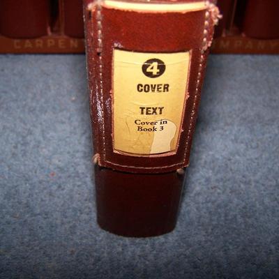LOT 192 AMAZING VINTAGE CARPENTER'S PAPER CO CATALOGS in CASE