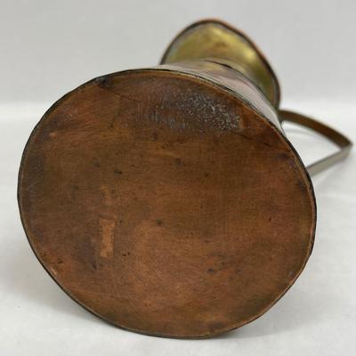 Vintage Copper & Brass Pitcher Brand Tankard Uwar Pitcher