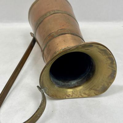 Vintage Copper & Brass Pitcher Brand Tankard Uwar Pitcher