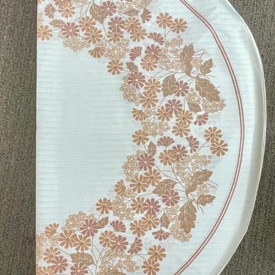 Round Tablecloth, Vintage Fall Leaves
