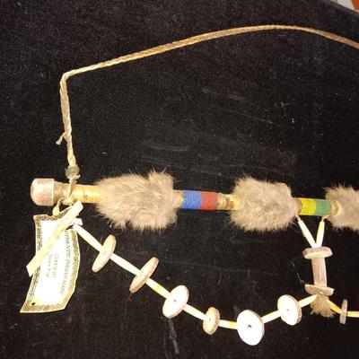 AUTHENTIC INDIAN MADE PEACE PIPE