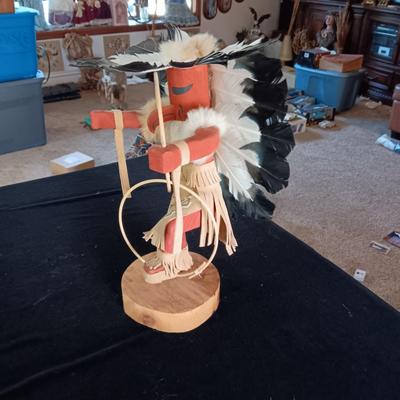 AUTHENTIC INDIAN MADE KACHINA "HOOP DANCER" BY JACIDO L.