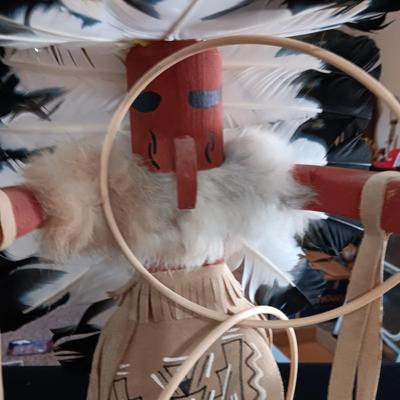 AUTHENTIC INDIAN MADE KACHINA "HOOP DANCER" BY JACIDO L.