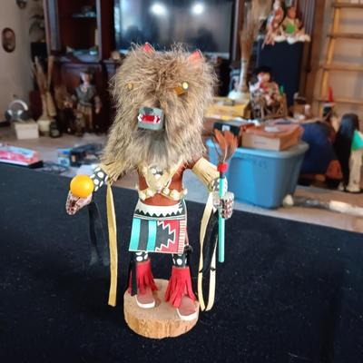 2 KACHINAS MADE BY NATIVE AMERICANS