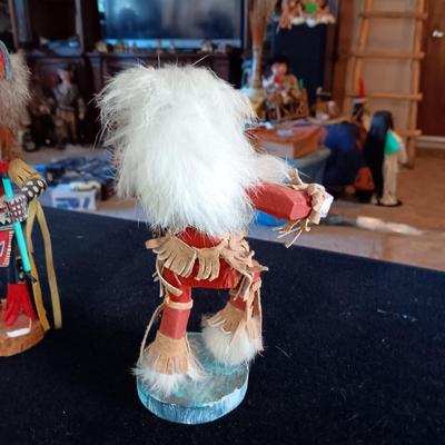 2 KACHINAS MADE BY NATIVE AMERICANS
