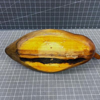 Signed K E Lind, Hand Carved DUCK Decoy 