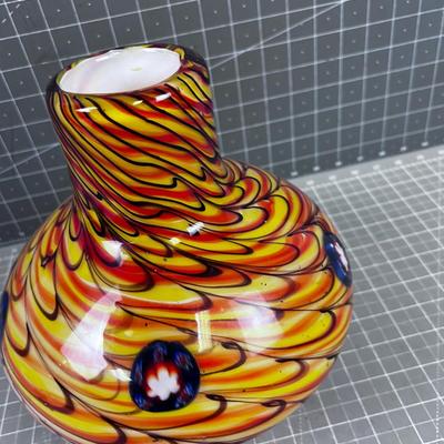 Hand Blown Glass Vase 