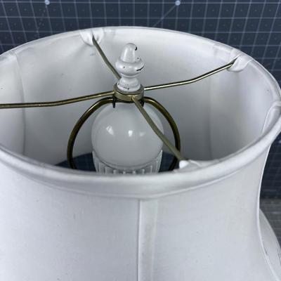 Alabaster White Lamp (HEAVY!) NICE!