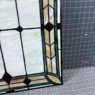 Bigger Stain Glass Panel, Arts & Crafts Design