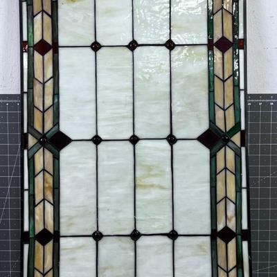Bigger Stain Glass Panel, Arts & Crafts Design