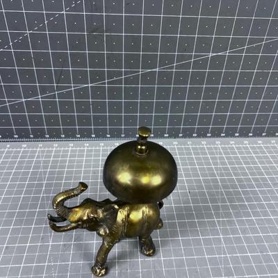 Brass Elephant Bell
