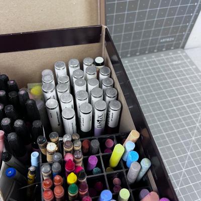 Super Lot Of Art Supplies: Crayons, Pastels, Markers, 